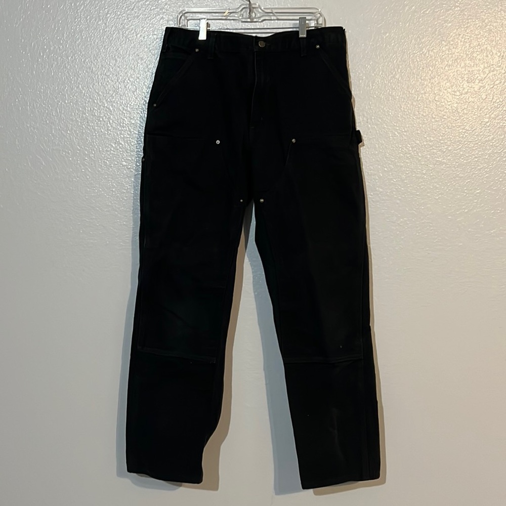 Heavy duty Carhartt black carpenter pants 36x32